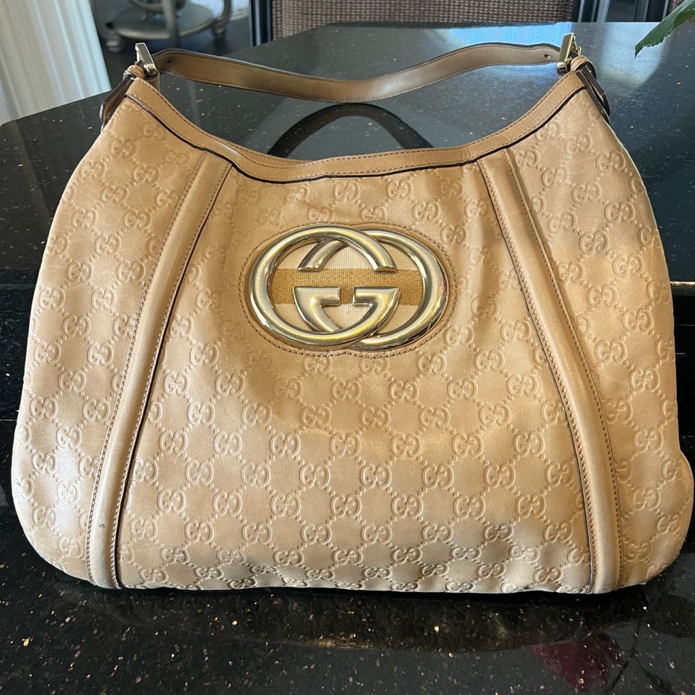 Vintage Gucci Brit Hobo 162740